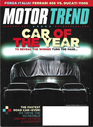 MOTOR TREND 2011 JAN - CAR of da YEAR, RS5, VEYRON SUPER SPORT